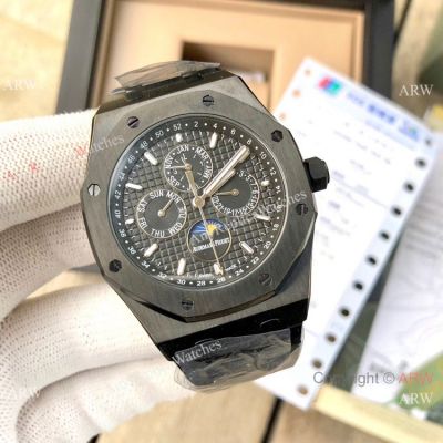 All Black Audemars Piguet Royal Oak Perpetual Calendar Watches